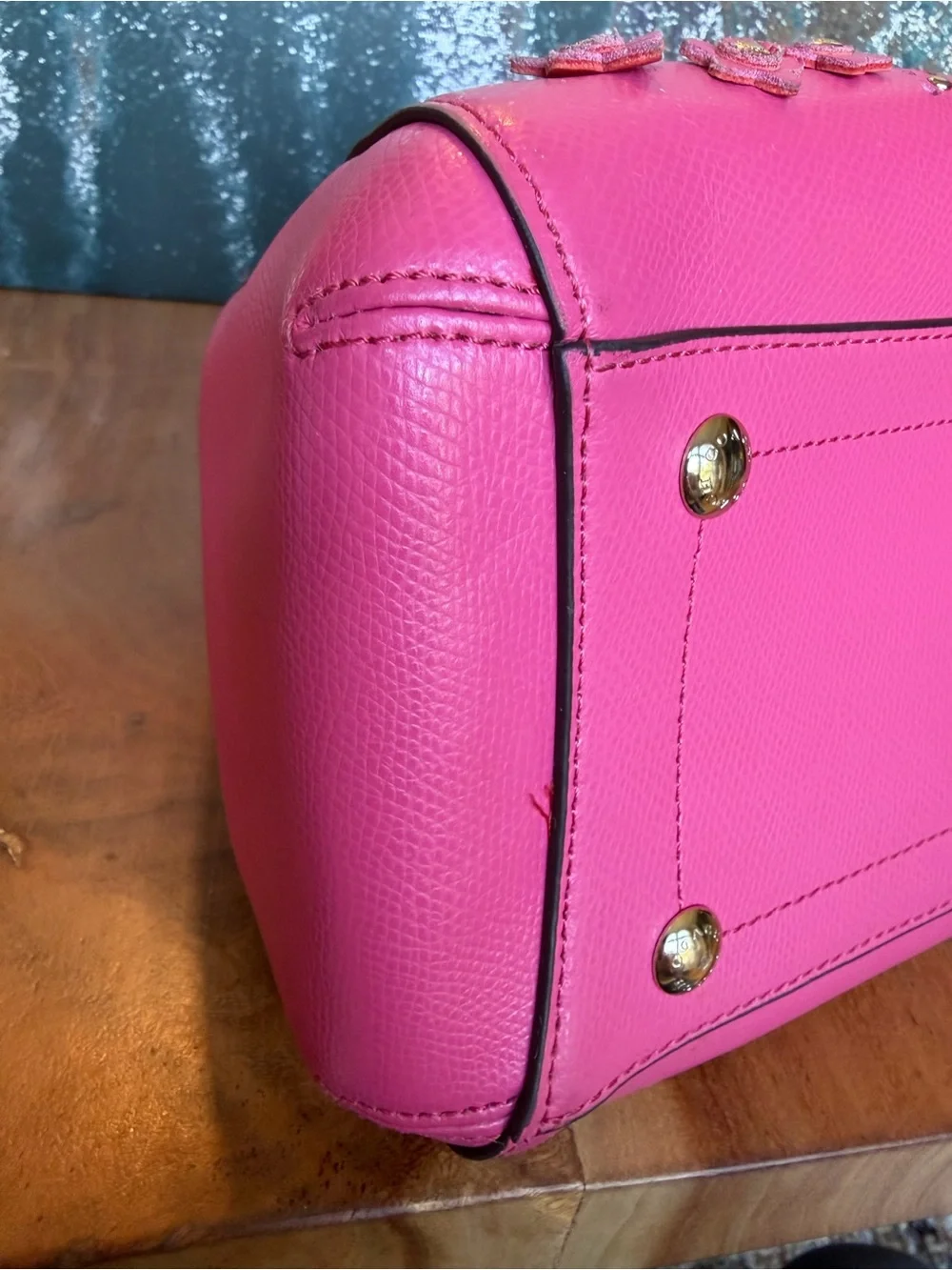 Coach Barbiecore HTF‎ Floral Appliqué Carryall Crossbody Dahlia Pink EUC